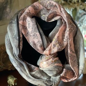 Pink & Gray Scarf